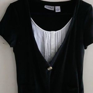 Women's Black and White Top Camisole Style